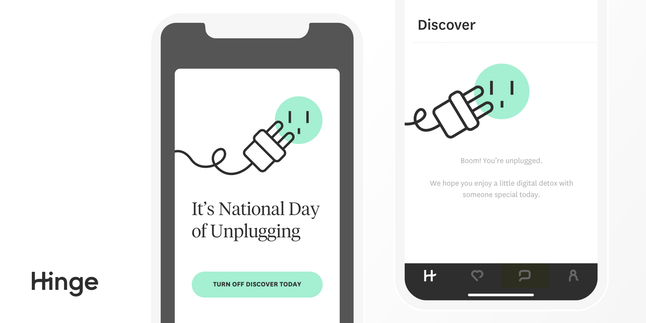 Hinge And National Day Of Unplugging