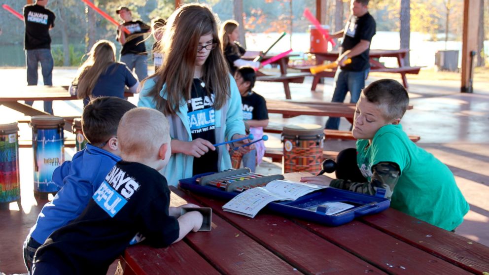 Ashlyn Playing With Camp Members