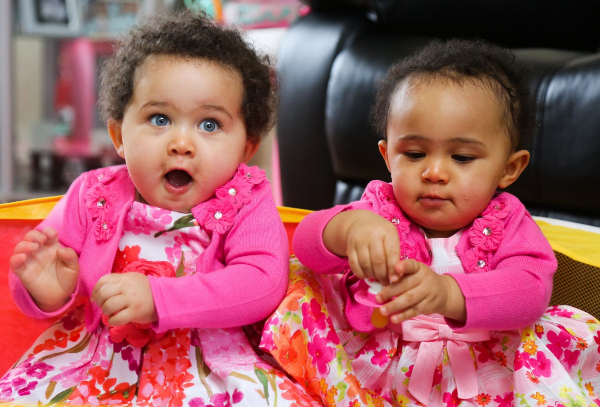 Amelia And Jasmine Identical, Biracial Twins