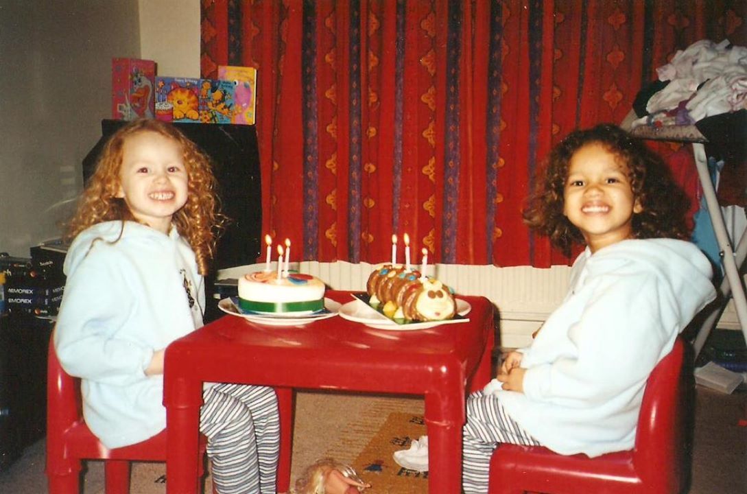 Lucy And Maria At The Toddler Table