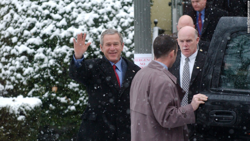 Secret Service And Former President George W. Bush