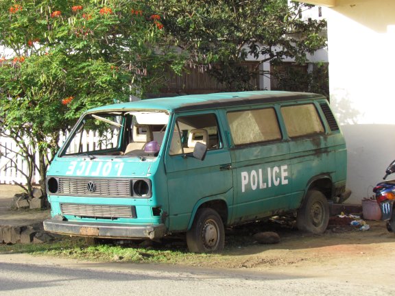 Police Van In Madagascar