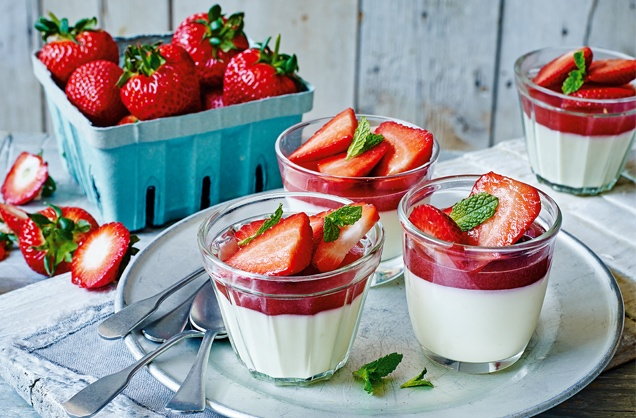 Strawberry Panna Cotta