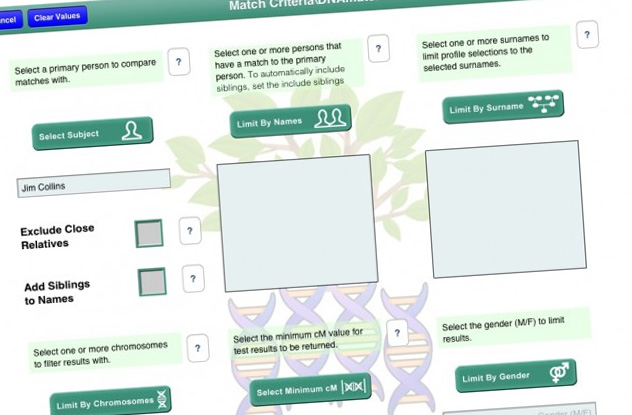 DNA Matching Screenshot