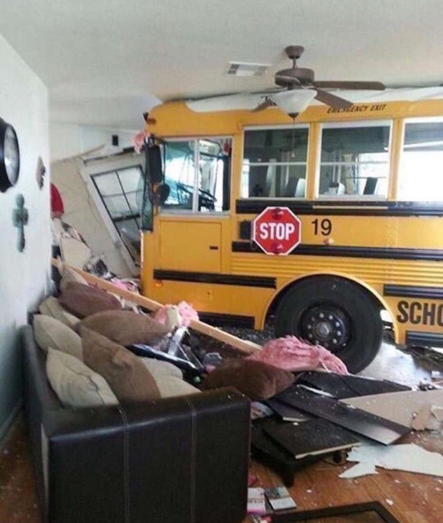 Bus Through House