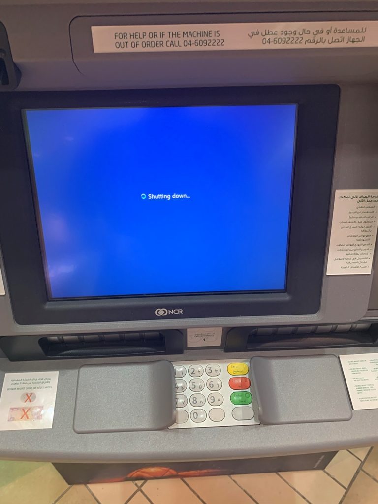 ATM Shutting Down