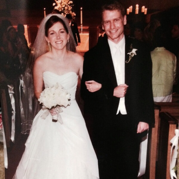 Lauren And David At Their Wedding