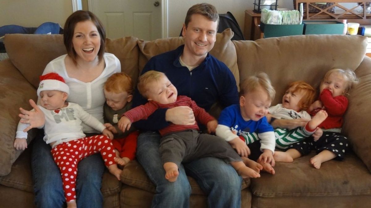 The Perkins Family On The Couch Together