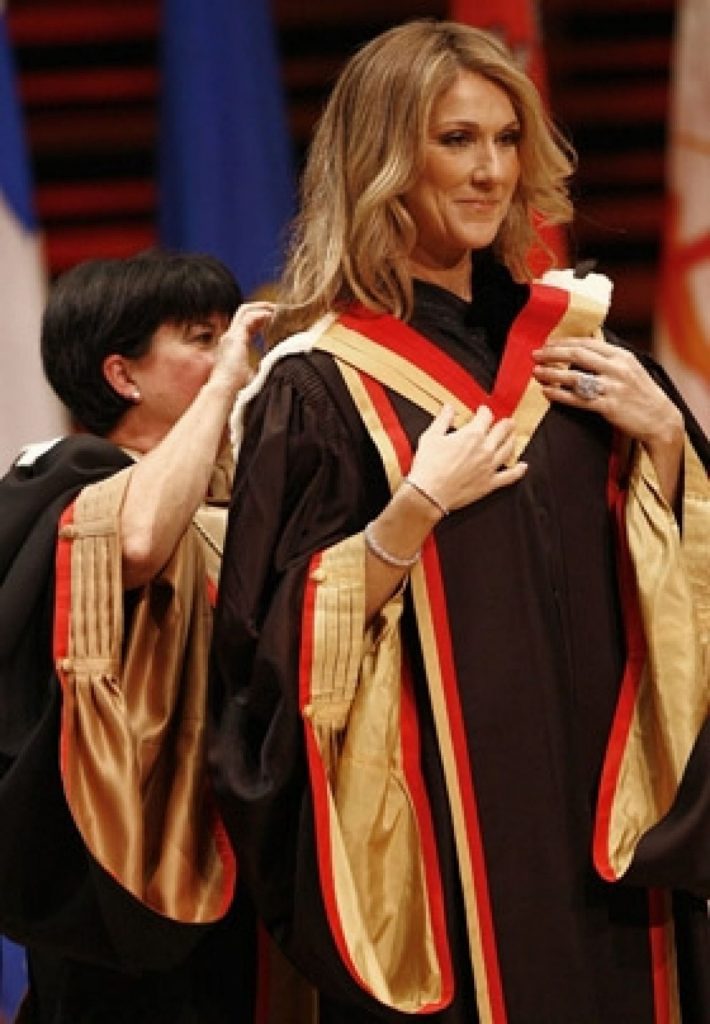 Celine Receives Her Honorary Doctorate