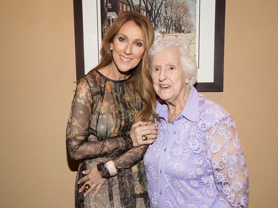 Celine Smiling With Her Mother