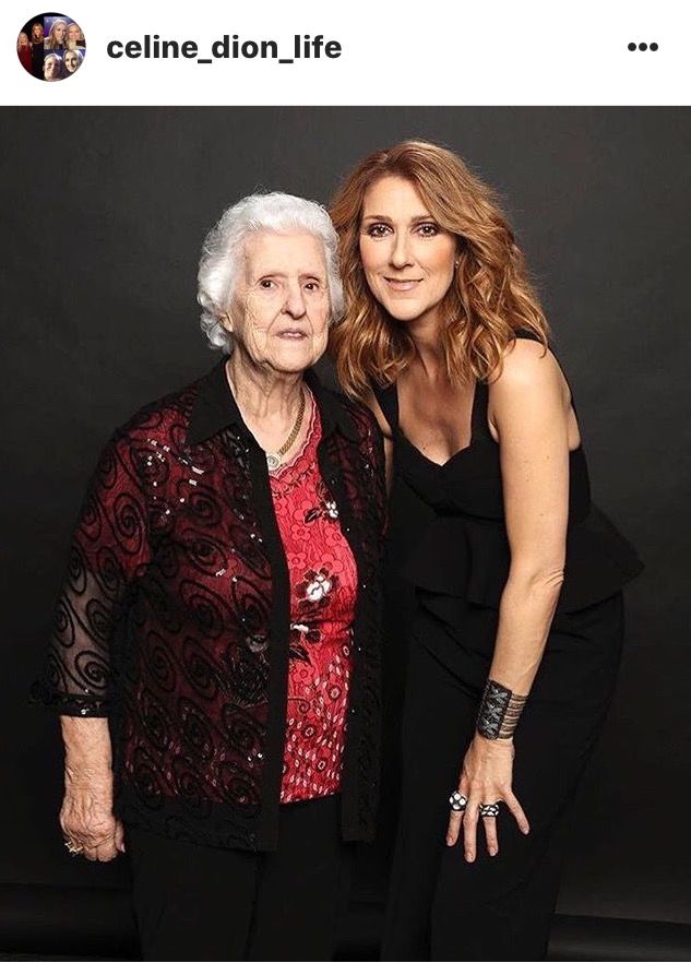 Celine Dion And Her Mother