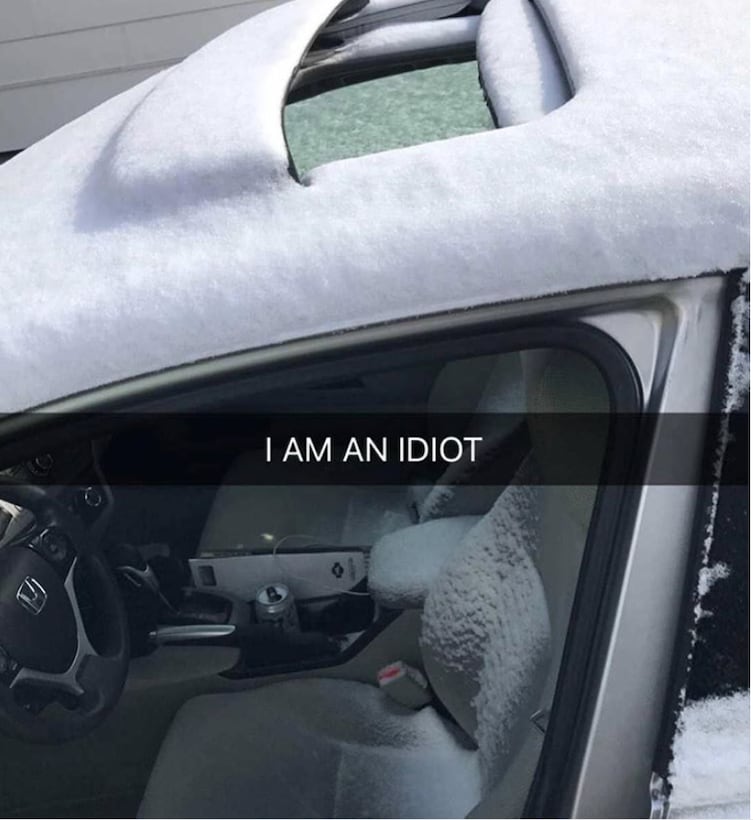 Snow In Car