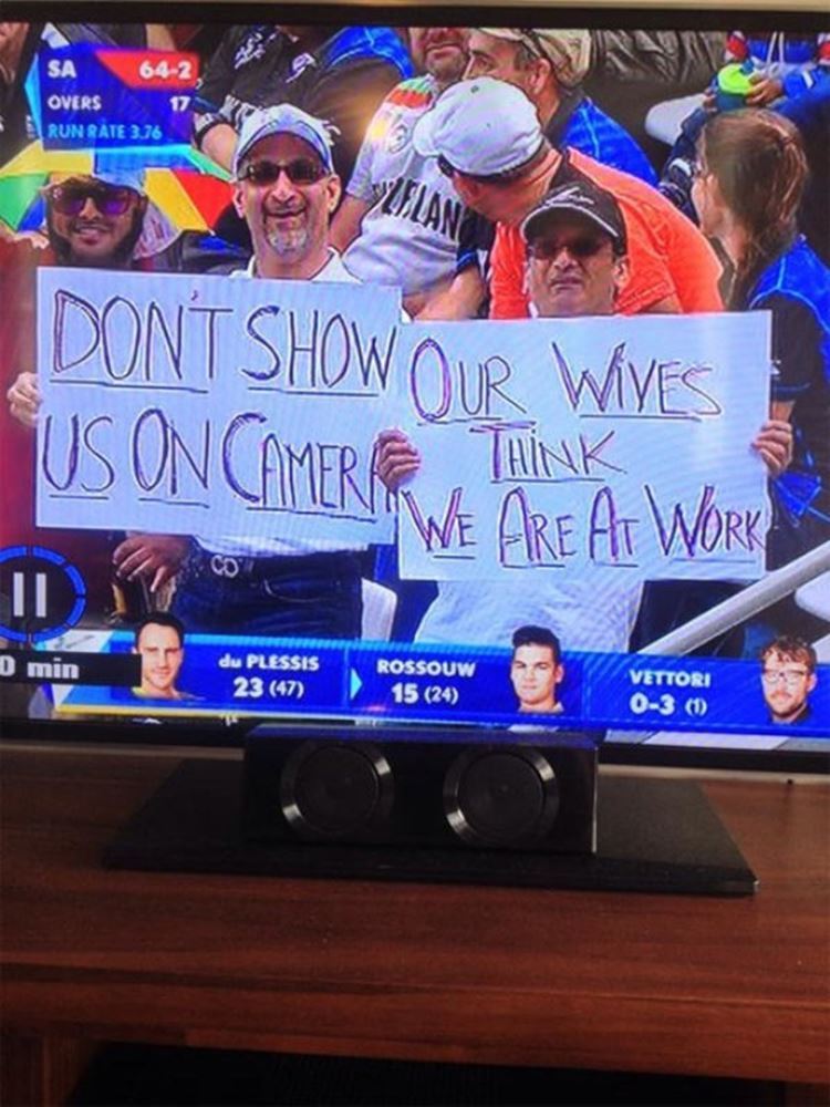 Two Men With Signs