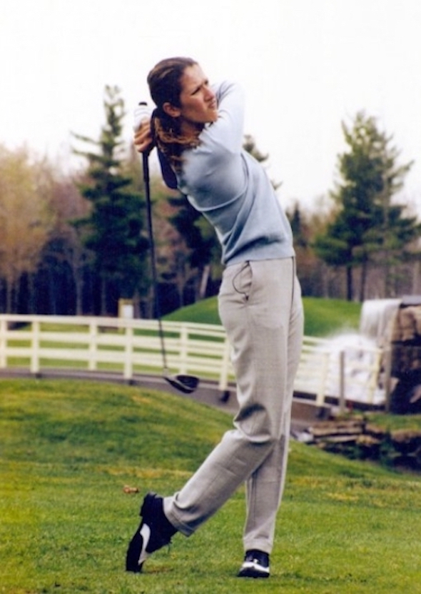 Celine Dion Swinging Her Club