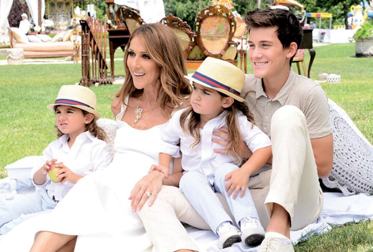 Celine With Her Sons