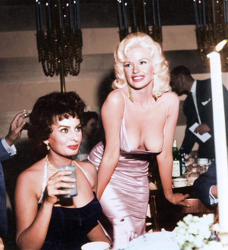 Jayne Mansfield And Sofia Loren