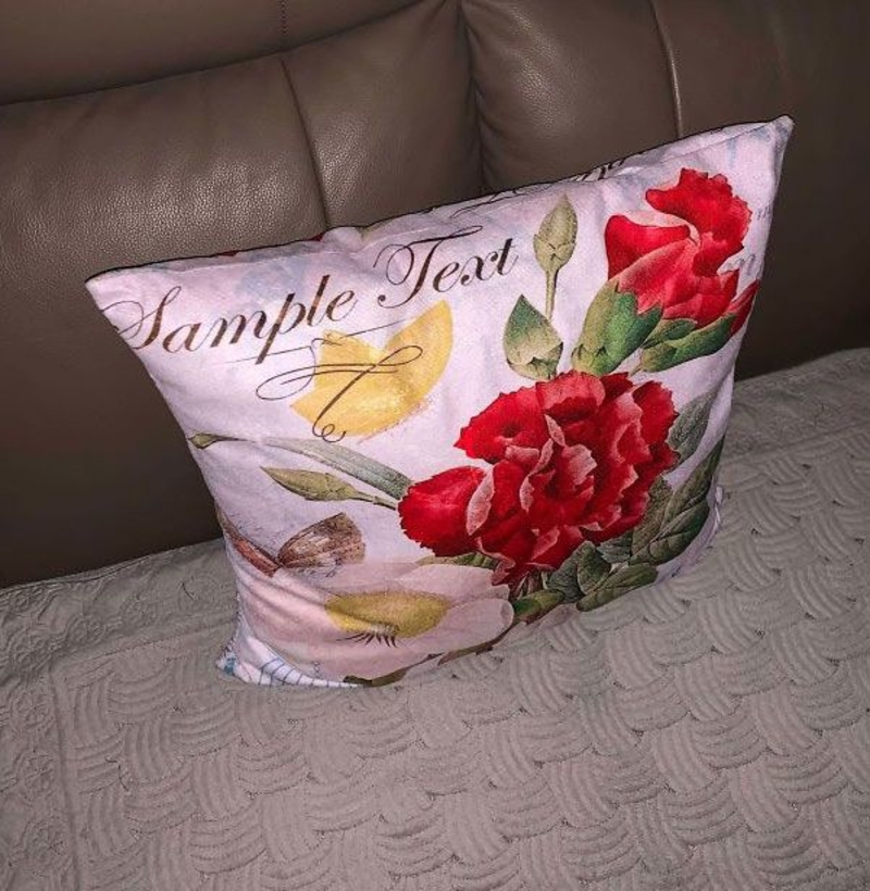 An Empty Customized Pillow