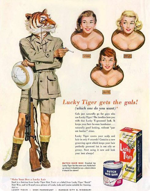 Lucky Tiger Hair Tonic (1950s)