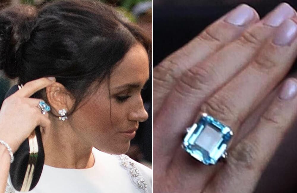 Emerald Cut Aquamarine Ring