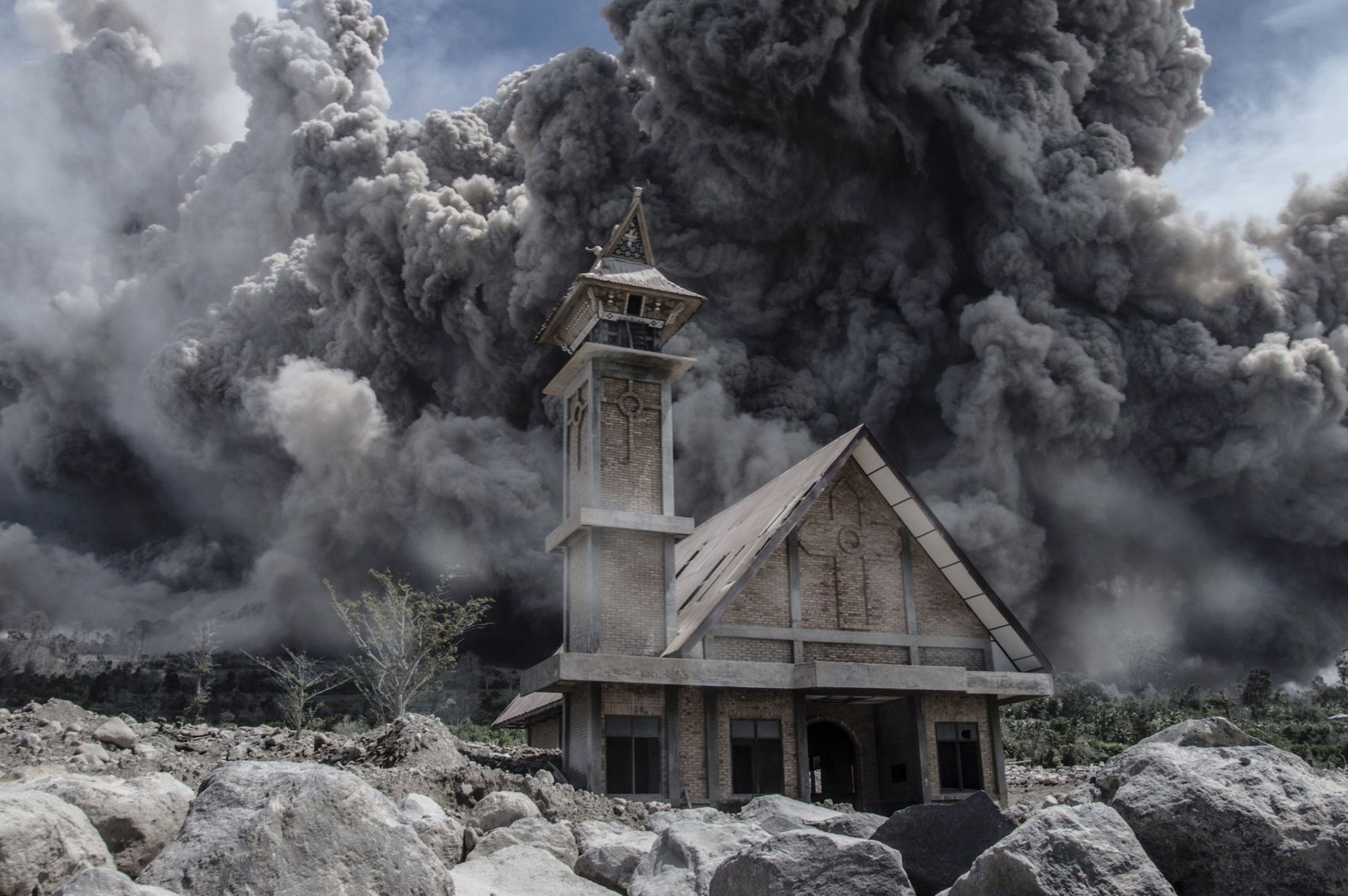 Mount Sinabung In Karo, Indonesia