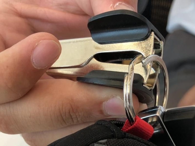 Open Keychains with a Staple Remover