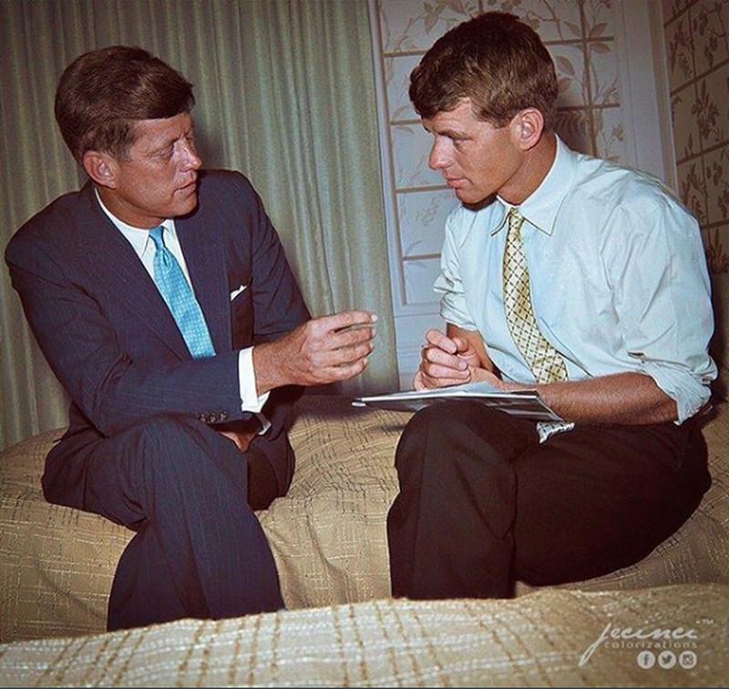 John F. Kennedy And Robert F. Kennedy In 1960